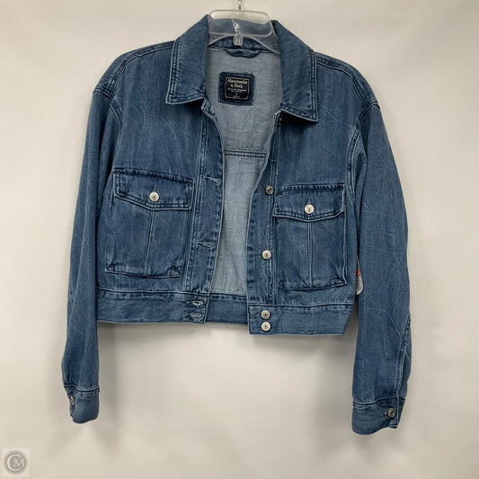 Jacket Denim By Abercrombie And Fitch In Blue Denim, Size: S