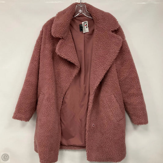 Jacket Faux Fur & Sherpa By Abercrombie And Fitch In Pink, Size: S