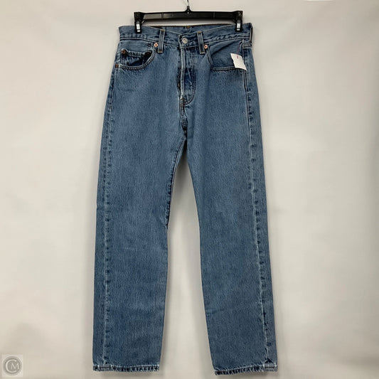 Jeans Straight By Levis In Blue Denim, Size: 8