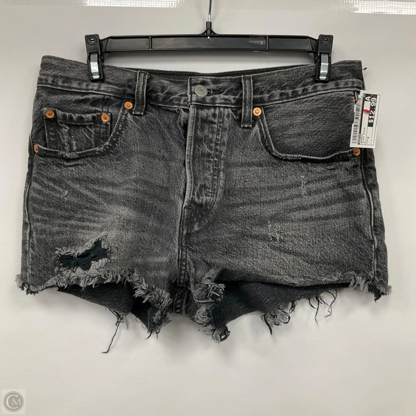 Shorts By Levis In Black Denim, Size: 4