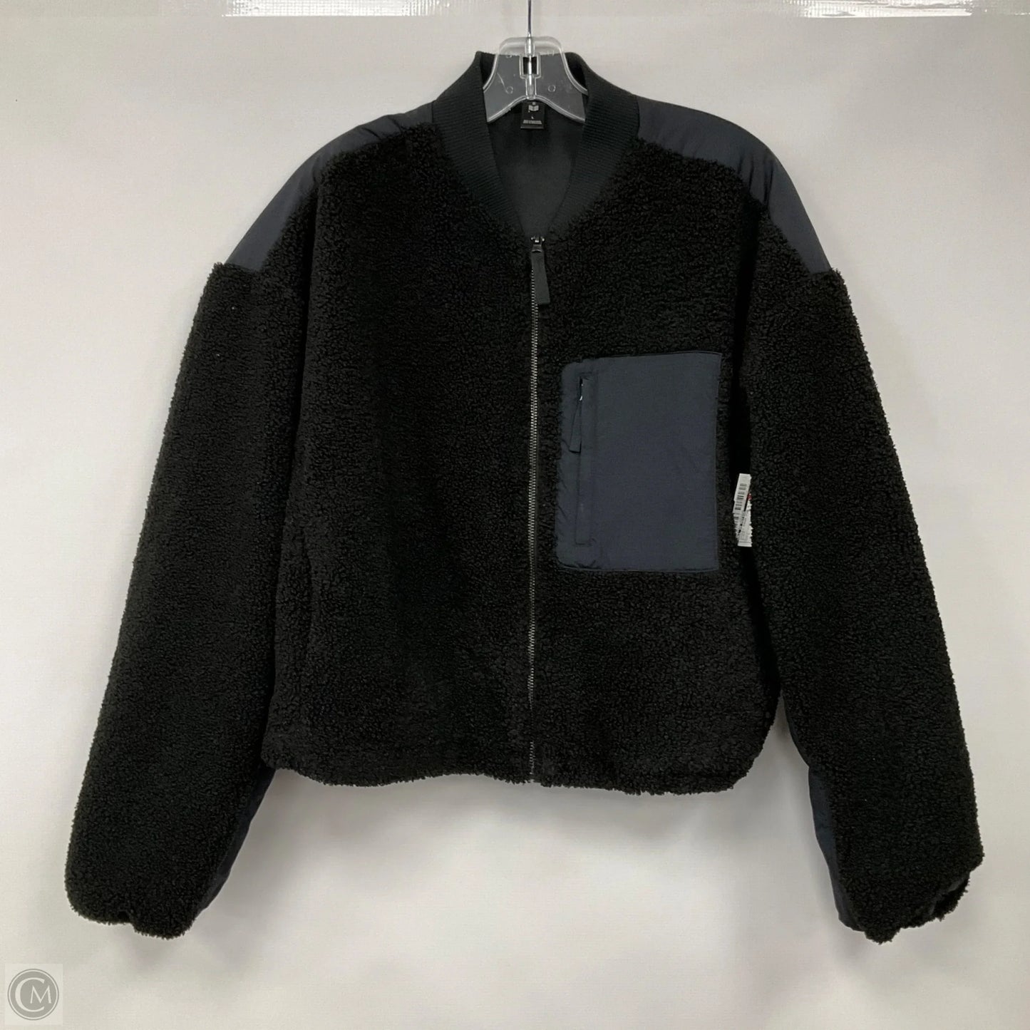 Jacket Faux Fur & Sherpa By All In Motion In Black, Size: L