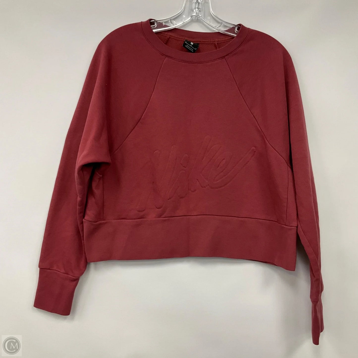 Sweatshirt Crewneck By Nike Apparel In Red, Size: M