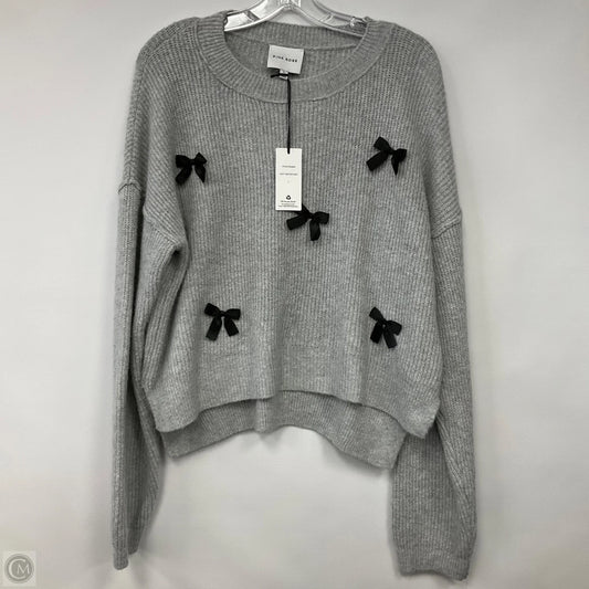 Sweater By Pink Rose In Grey, Size: L