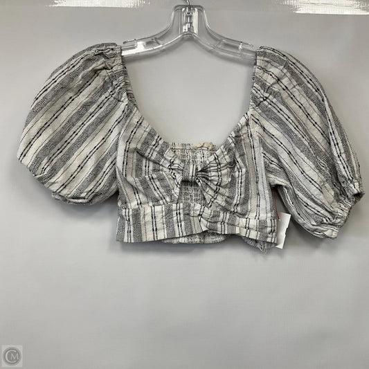 Top Short Sleeve By Altard State In Black & White, Size: M