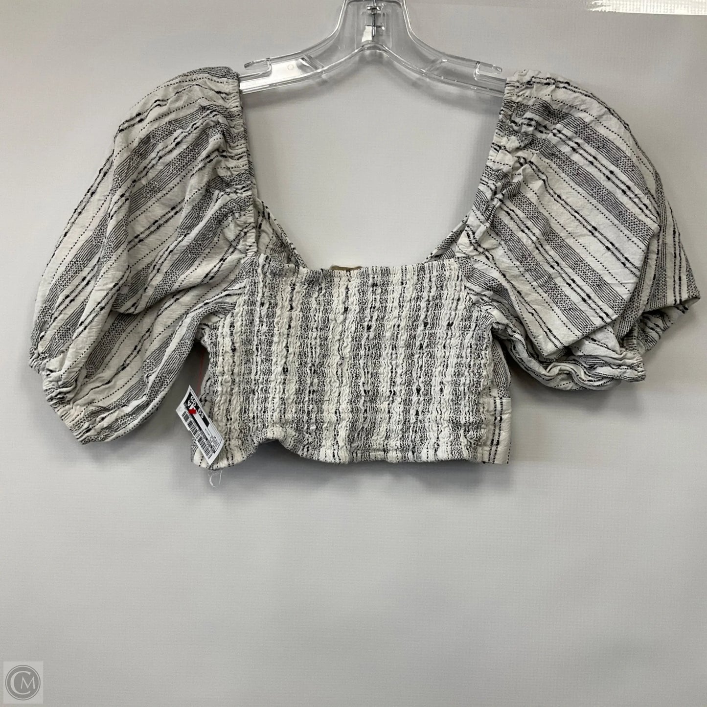 Top Short Sleeve By Altard State In Black & White, Size: M