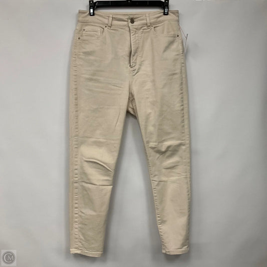 Jeans Skinny By Ann Taylor In Cream, Size: 6p