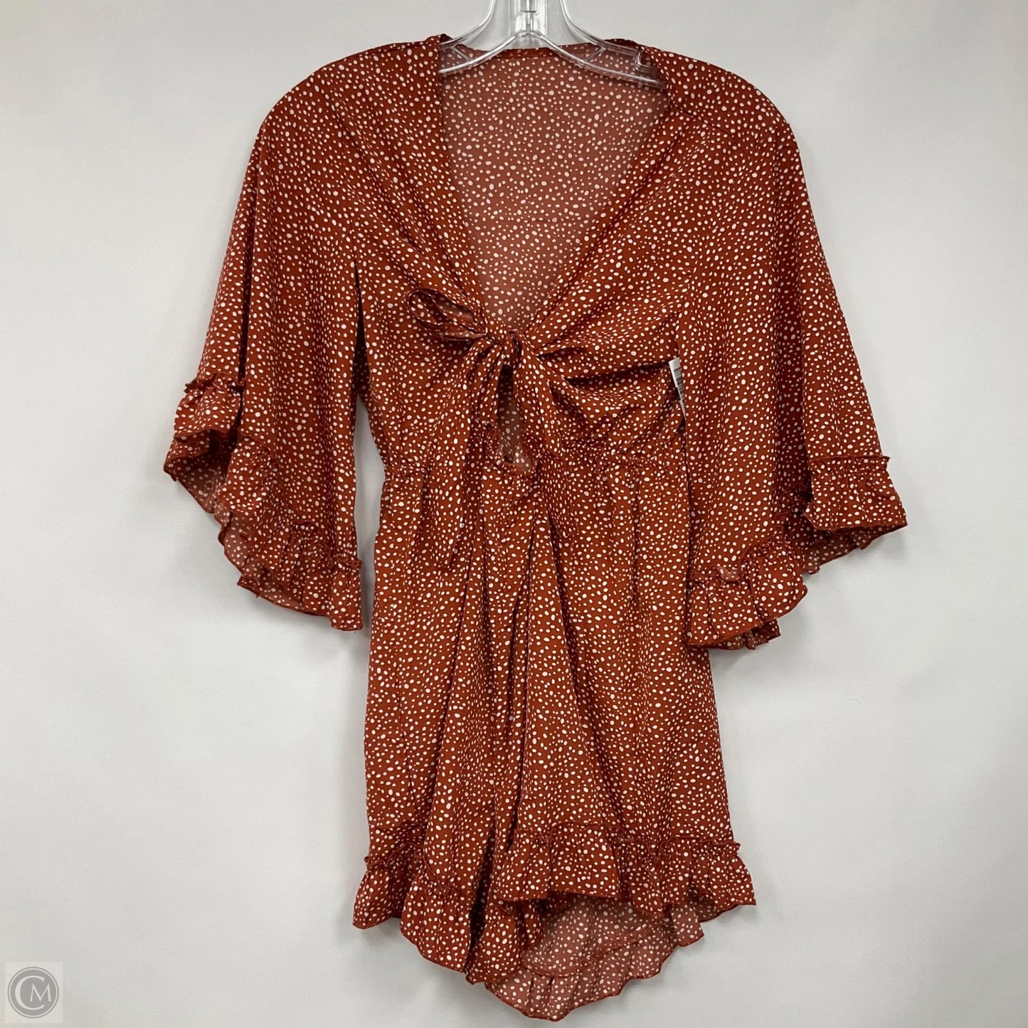 Romper By Shein In Polkadot Pattern, Size: M