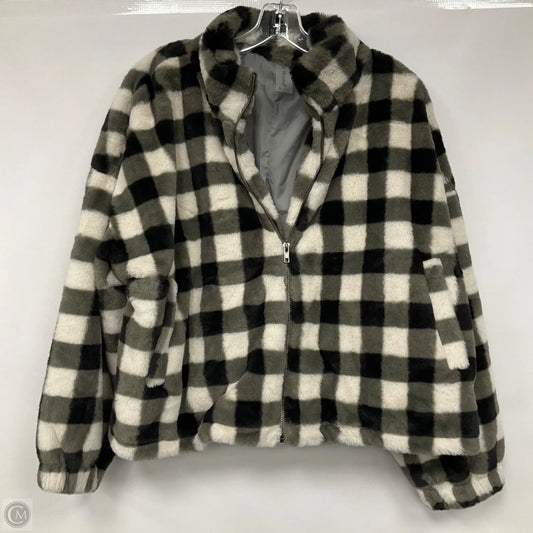 Jacket Faux Fur & Sherpa By As Revival In Plaid Pattern, Size: S
