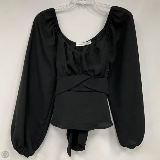 Top Long Sleeve By Altard State In Black, Size: S