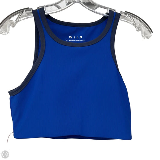 Athletic Bra By Wilo In Blue, Size: L