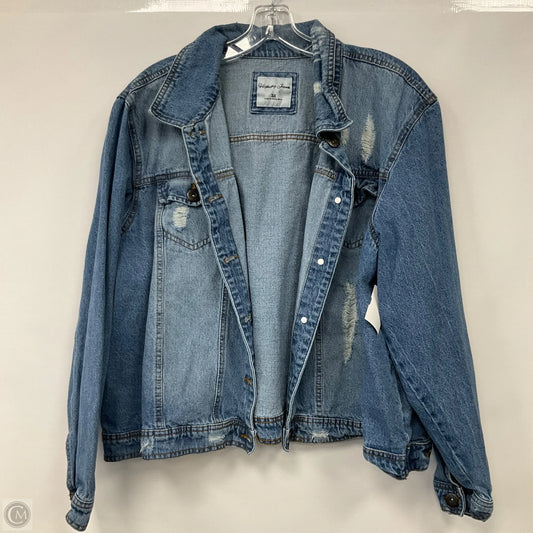 Jacket Denim By Highway In Blue Denim, Size: 3x