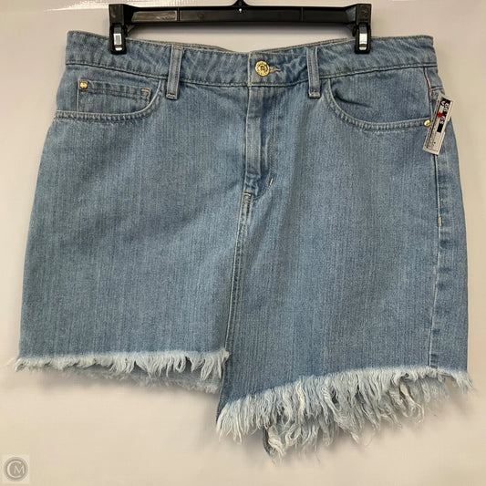 Skirt Mini & Short By Guess In Blue Denim, Size: 8