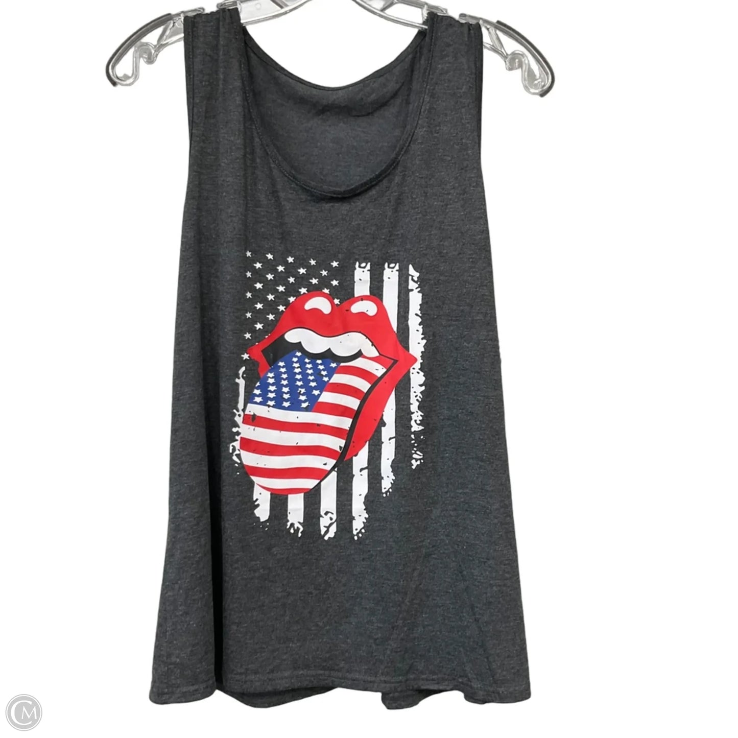 Top Sleeveless Basic By Clothes Mentor In Grey, Size: Xl