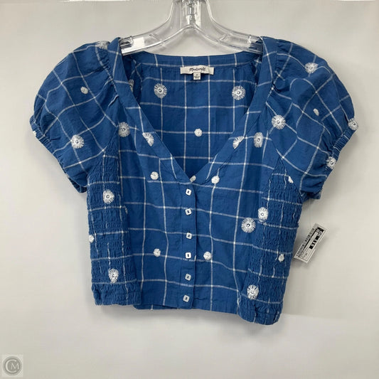 Top Short Sleeve By Madewell In Floral Print, Size: Xs