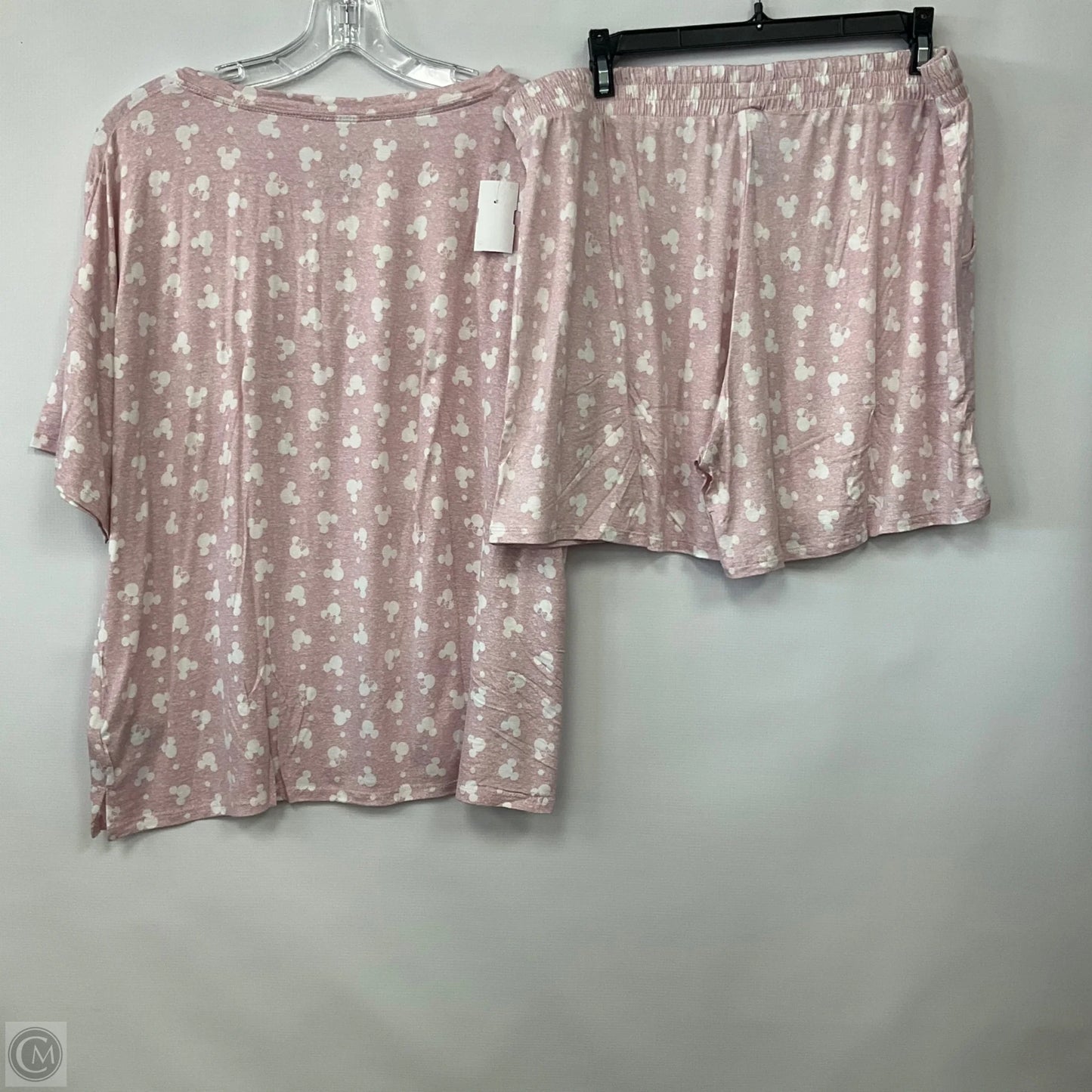 Pajamas 2pc By Disney In Pink, Size: L