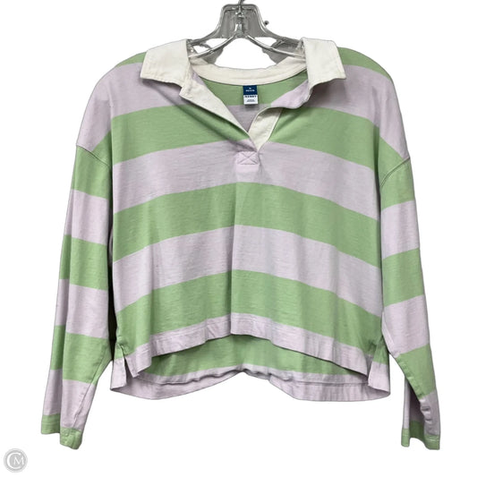 Top Long Sleeve By Old Navy In Multi-colored, Size: Mp