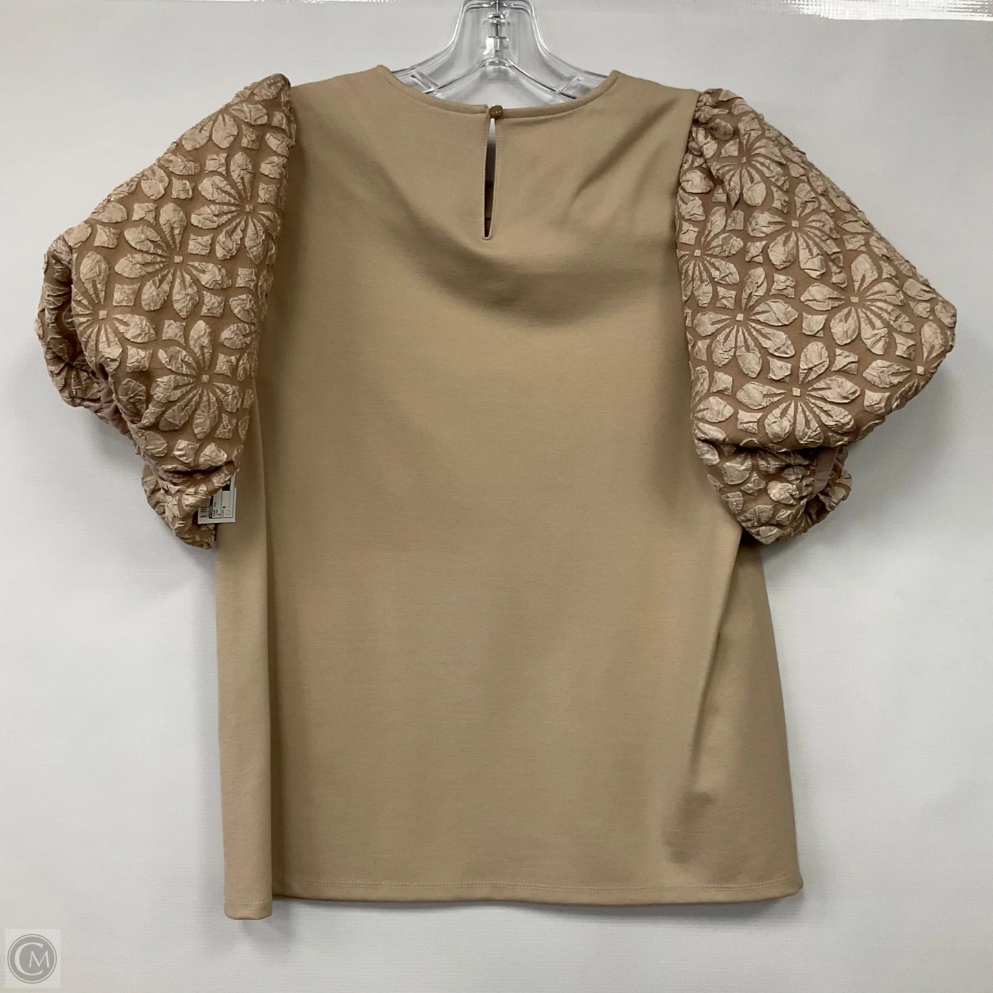 Top Short Sleeve By Thml In Tan, Size: S