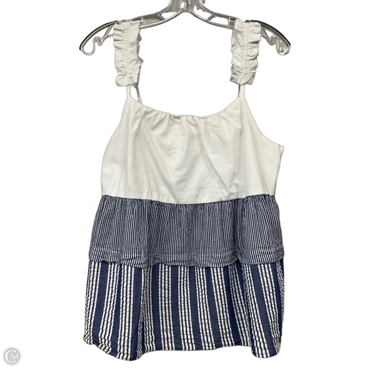 Top Sleeveless By Crown And Ivy In Striped Pattern, Size: M