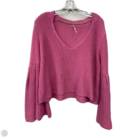 Sweater By Free People In Pink, Size: S