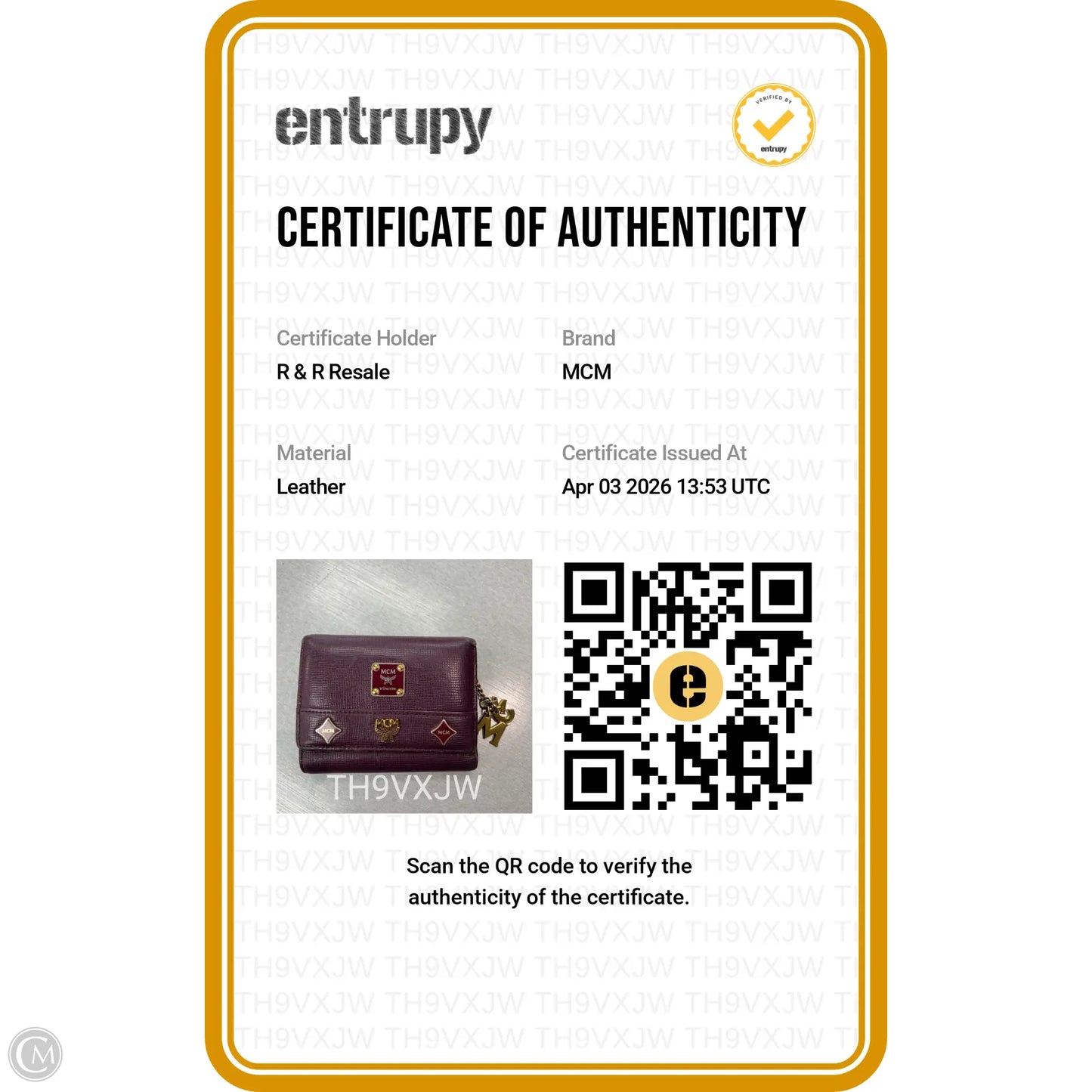 Wallet Luxury Designer By Mcm, Size: Small