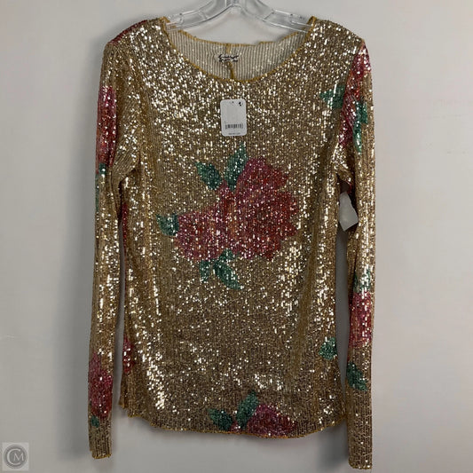 Top Long Sleeve By Free People In Multi-colored, Size: L