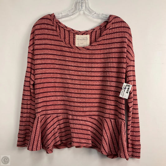 Top Long Sleeve By We The Free In Striped Pattern, Size: S