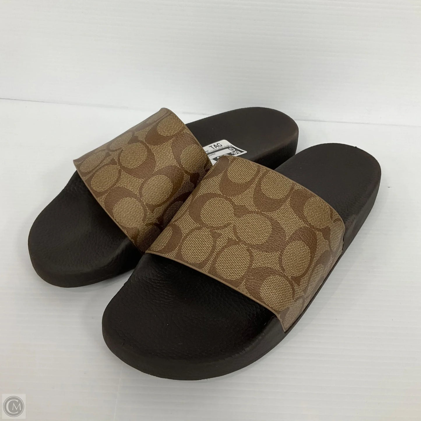 Sandals Designer By Coach In Brown, Size: 9