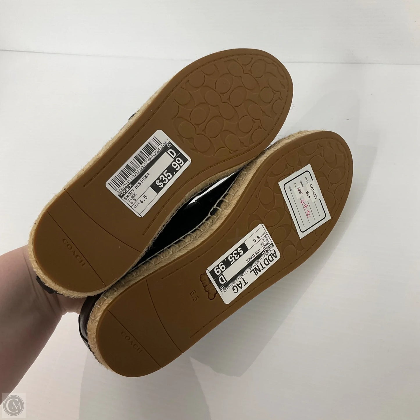 Shoes Designer By Coach In Black, Size: 6.5