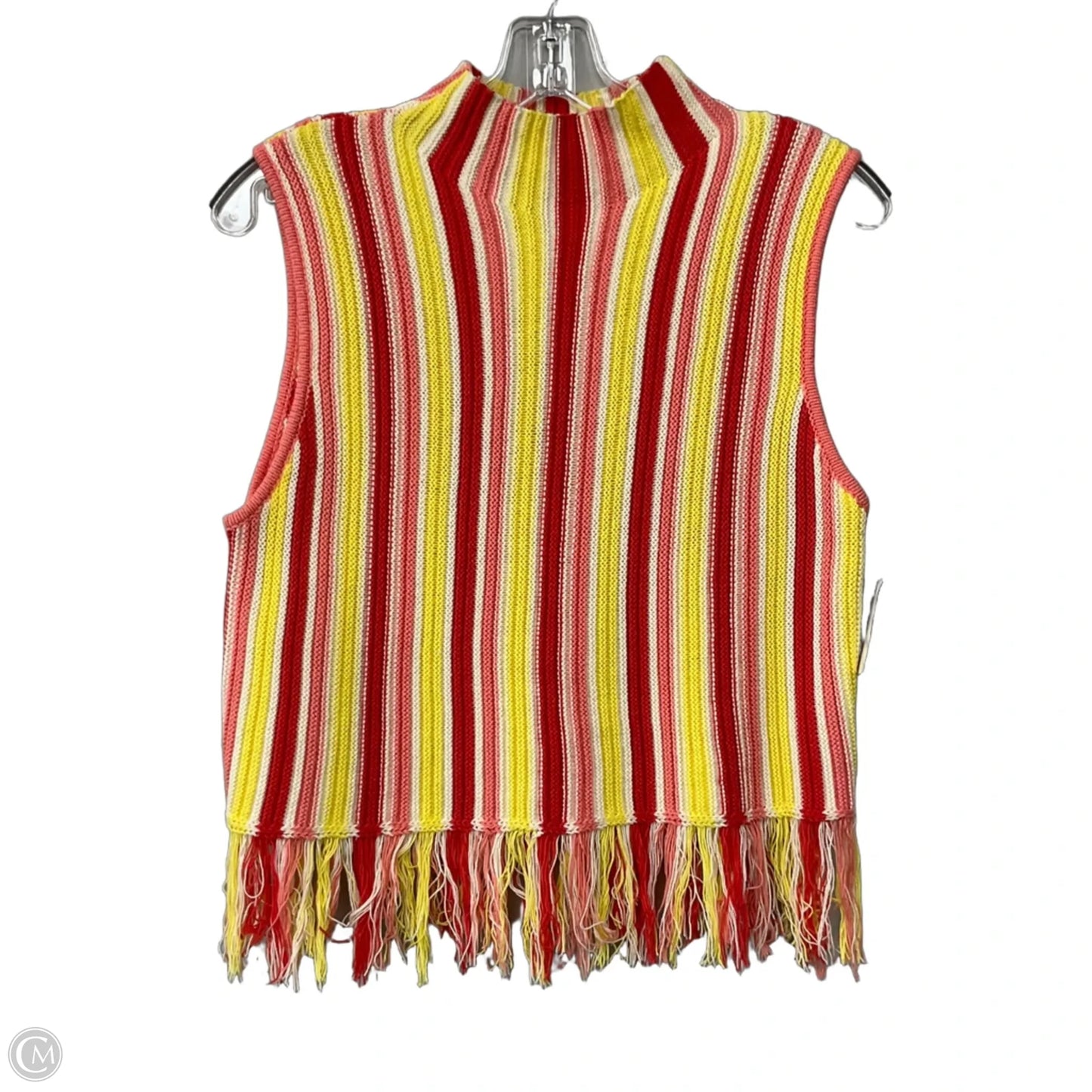 Top Sleeveless By LFD In Striped Pattern, Size: L