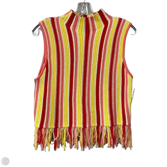 Top Sleeveless By LFD In Striped Pattern, Size: L