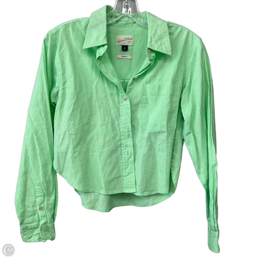 Top Long Sleeve By Universal Thread In Green, Size: Xs