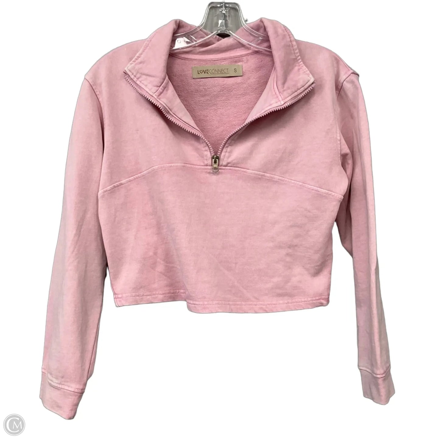 Sweatshirt Collar By Love Connect In Pink, Size: S