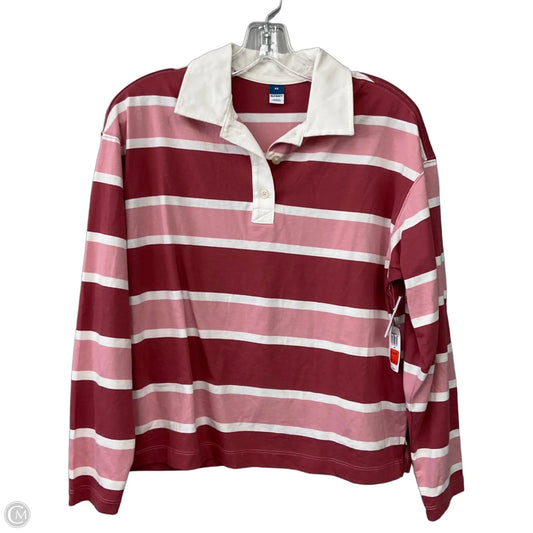 Top Long Sleeve By Old Navy In Striped Pattern, Size: Xs