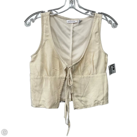 Top Sleeveless By Midnight Sky In Cream, Size: S