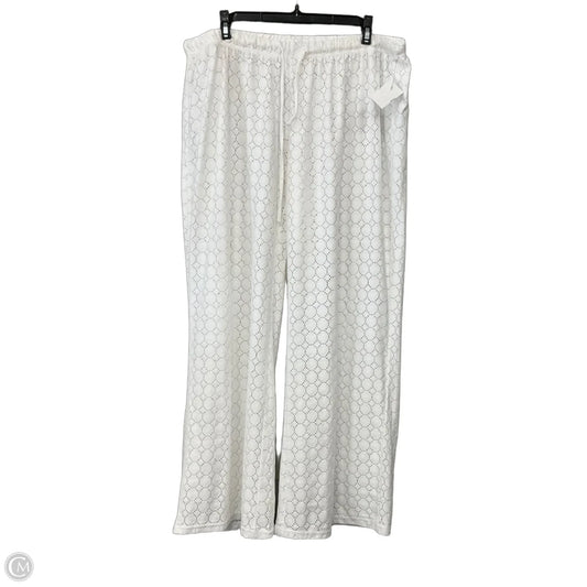 Swimwear Cover-up By Clothes Mentor In White, Size: 1x