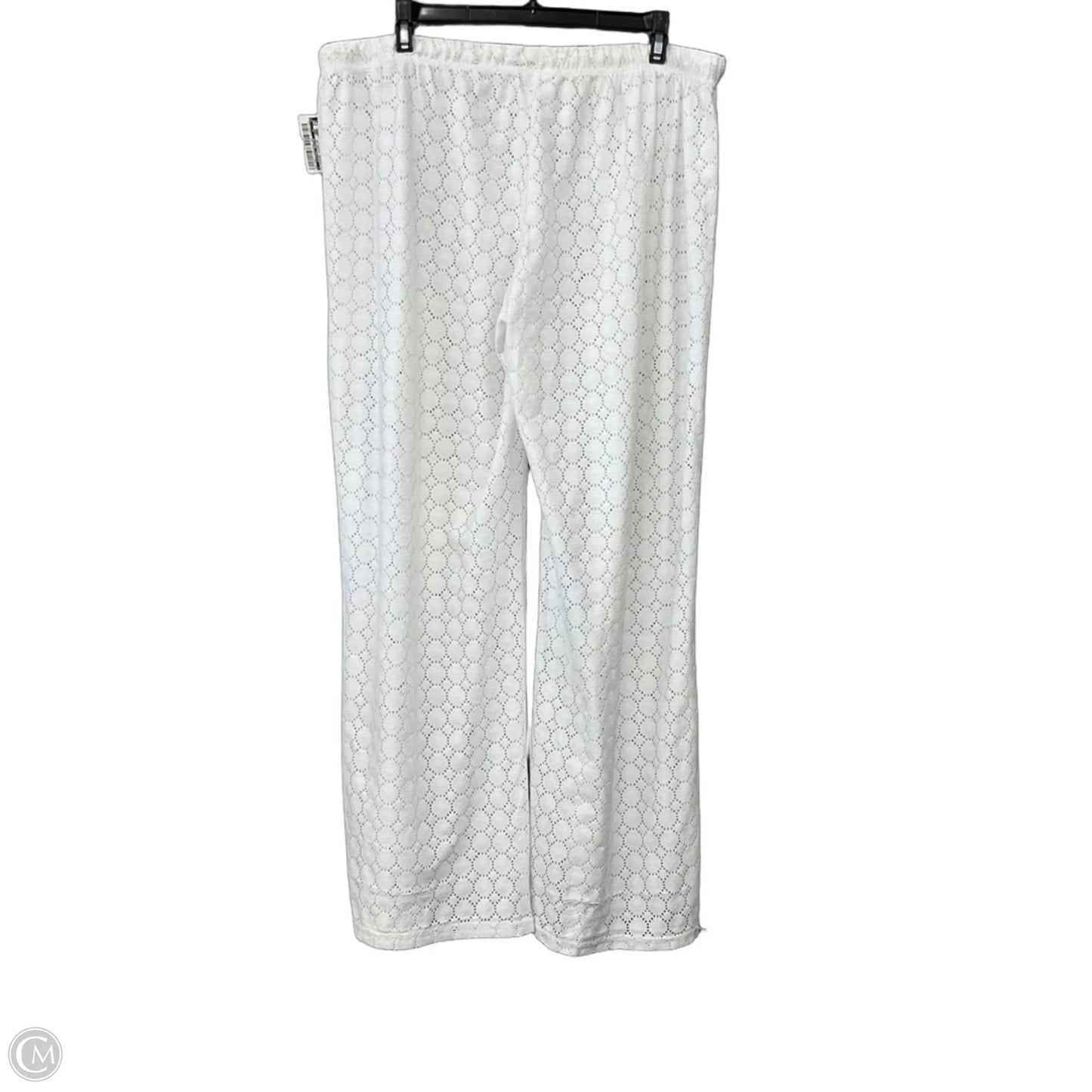 Swimwear Cover-up By Clothes Mentor In White, Size: 1x