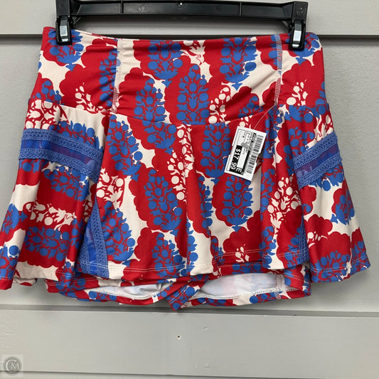 Athletic Skort By Free People In Blue & Red & White, Size: M