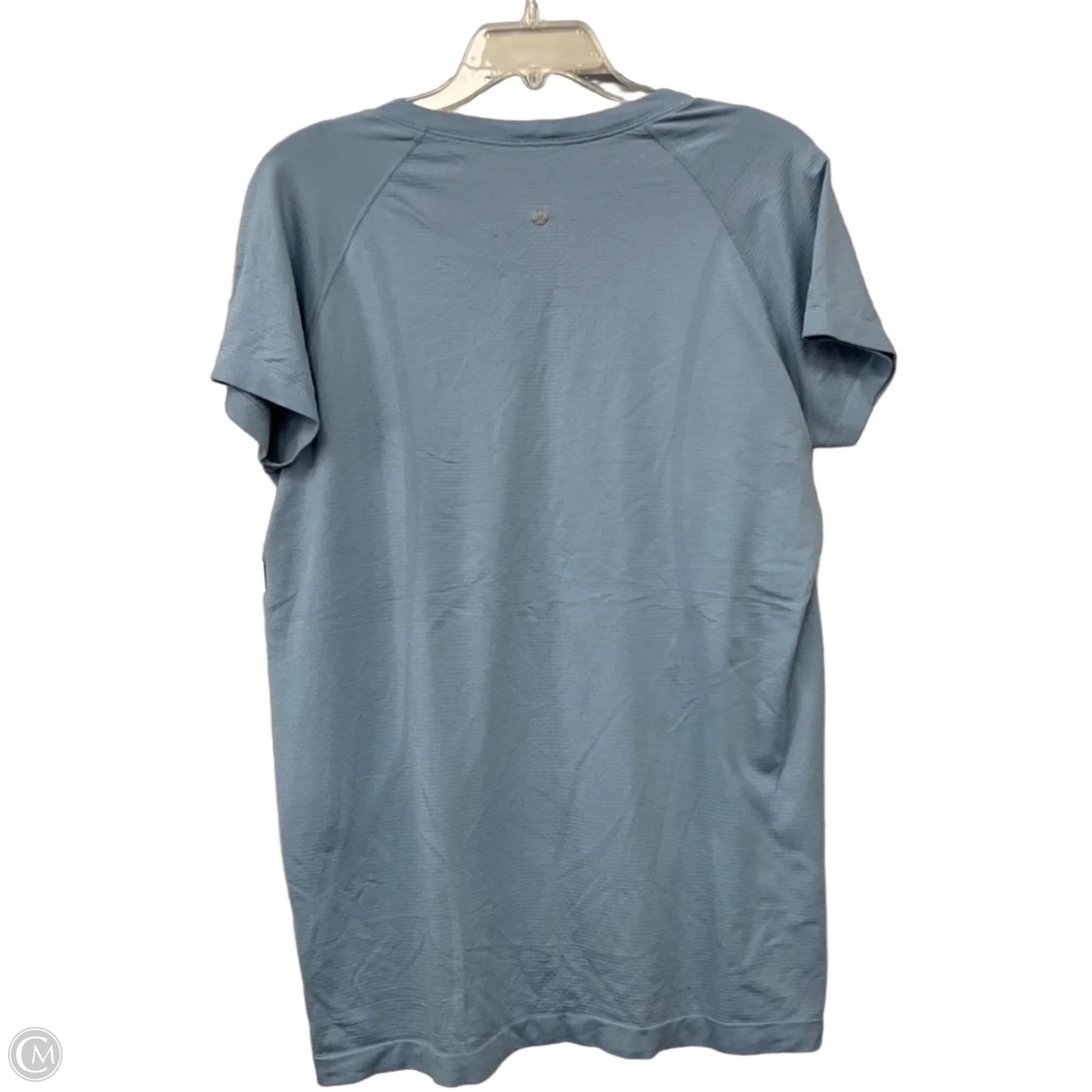 Athletic Top Short Sleeve By Lululemon In Blue, Size: 16