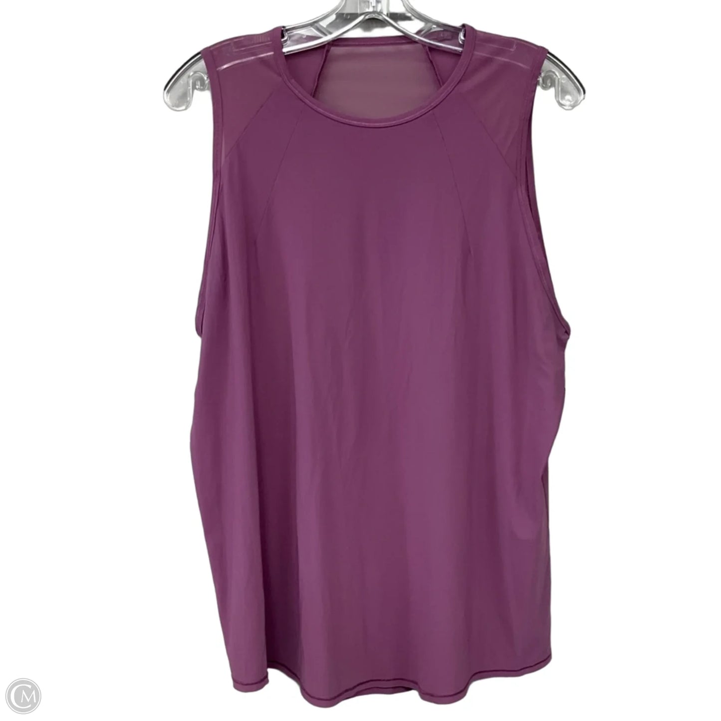 Athletic Tank Top By Lululemon In Purple, Size: 14
