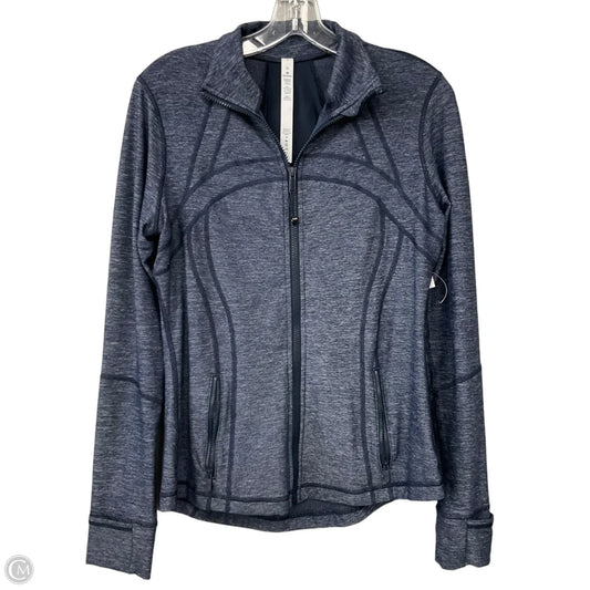 Athletic Jacket By Lululemon In Blue, Size: 10