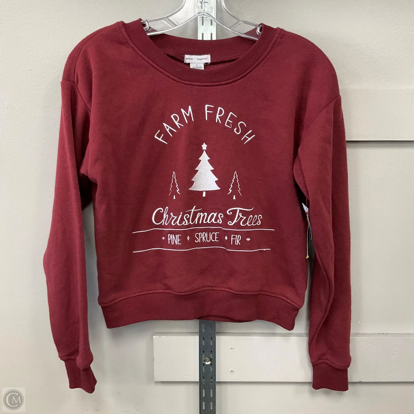 Sweatshirt Crewneck By Better/Together In Christmas, Size: S