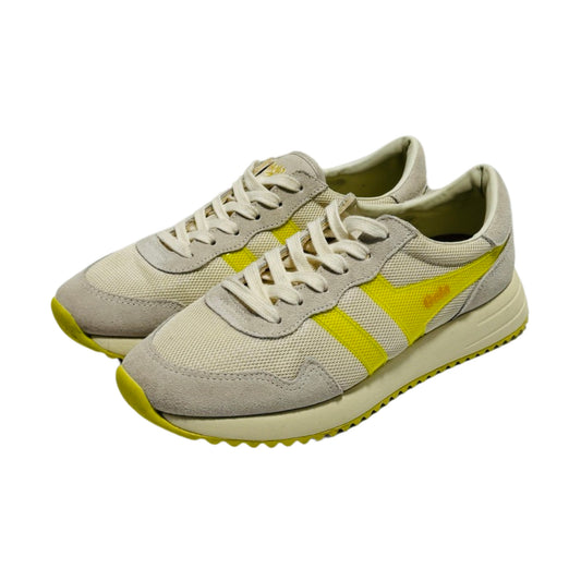 Vancouver Mesh White with Chartreuse Shoes Athletic By Gola  Size: 8