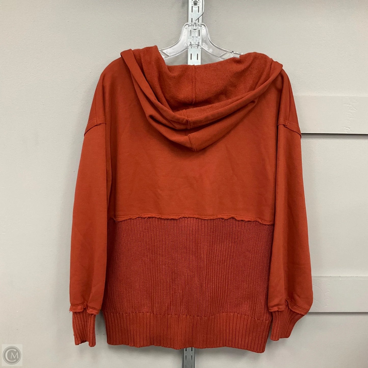 Sweatshirt Hoodie By Time And Tru In Orange, Size: M