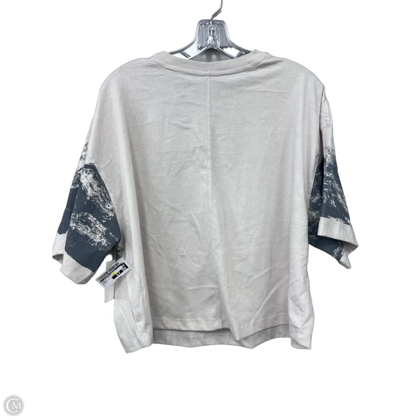 Top Short Sleeve Basic By Clothes Mentor In Cream, Size: L