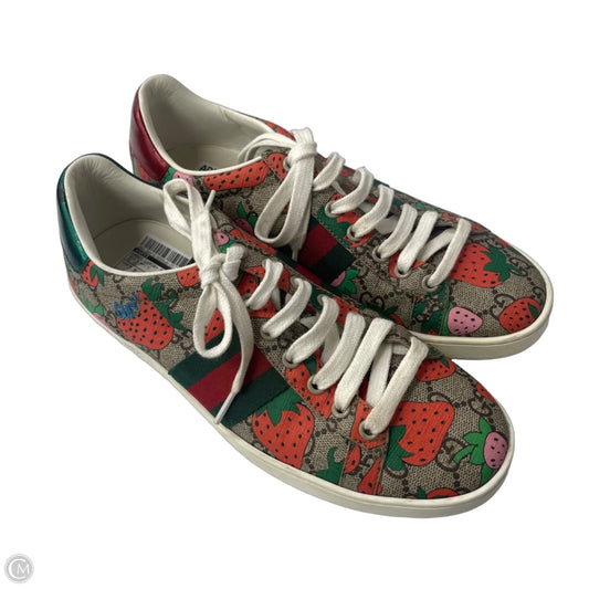 Ace Trainers By Gucci In Strawberry Beige, Size: 7.5