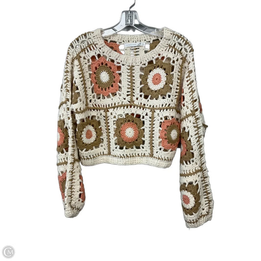 Sweater By Altard State In Cream & Pink, Size: M