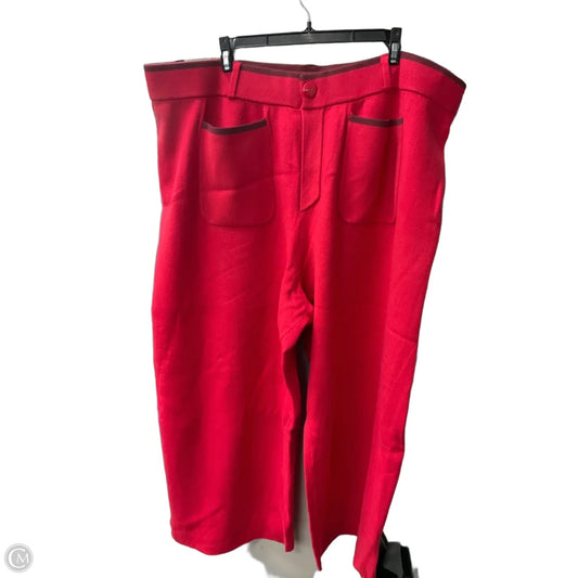 Pants Lounge By Anthropologie In Red, Size: 3x