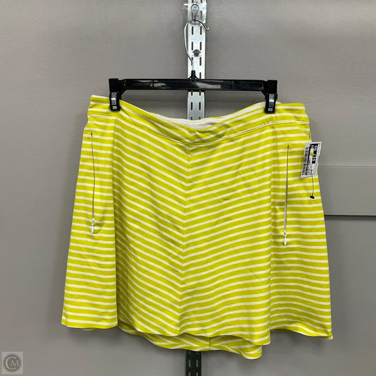 Athletic Skort By Nike Apparel In Yellow, Size: M