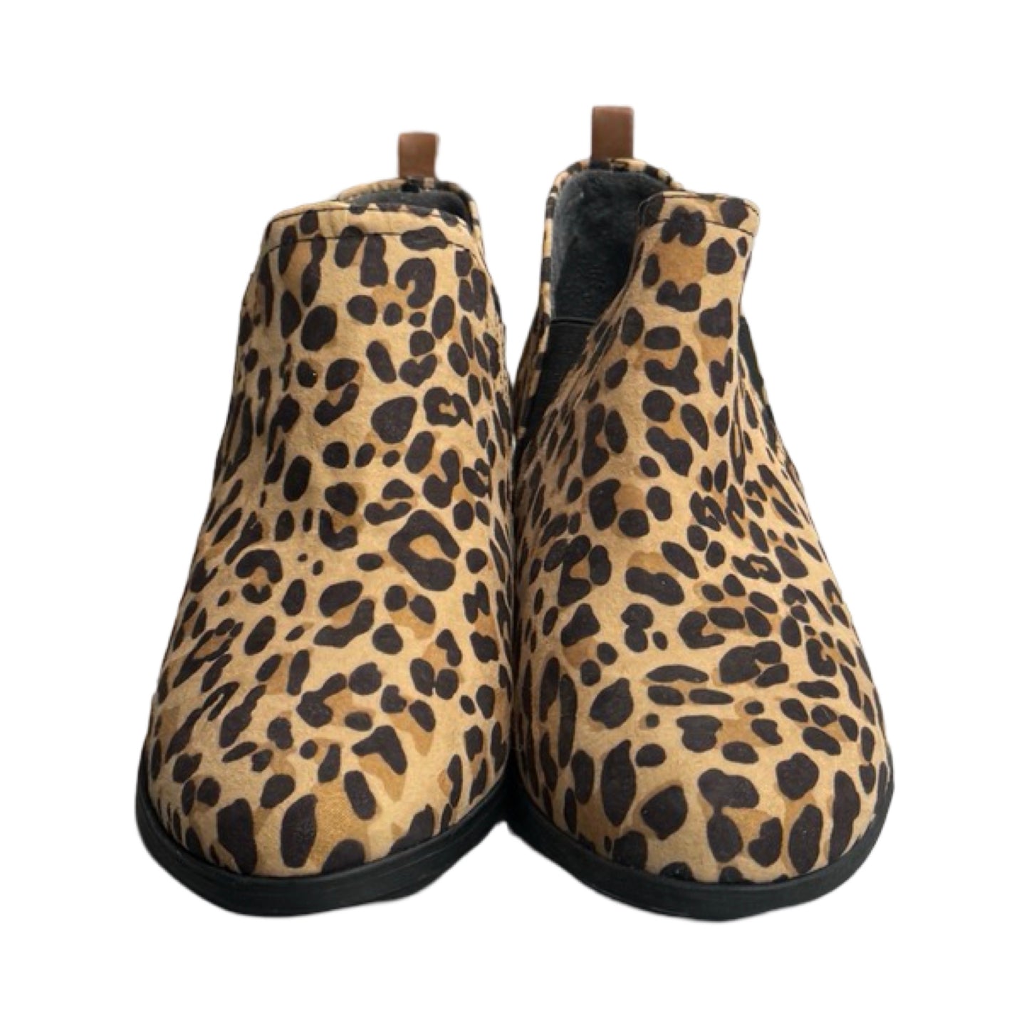 Boots Ankle Heels By Dr Scholls In Animal Print, Size: 7.5