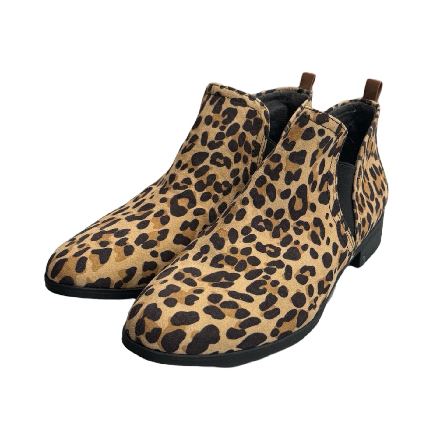 Boots Ankle Heels By Dr Scholls In Animal Print, Size: 7.5